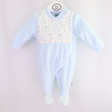 Babygrow Aberto de Lado VELUDO «Arco-Íris»