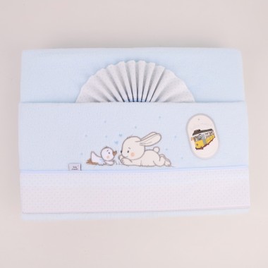 Jogo de Cama Bebé CORALINA «Coelho/Patinho»