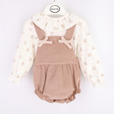 Conjunto: Calção de Peito + Blusa «Coelhos/Bombazine»