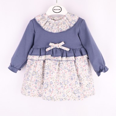 Vestido Para Bebé «Flores/Folhos»