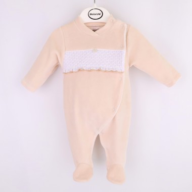Babygrow Aberto de Lado VELUDO «Favos Duplos»