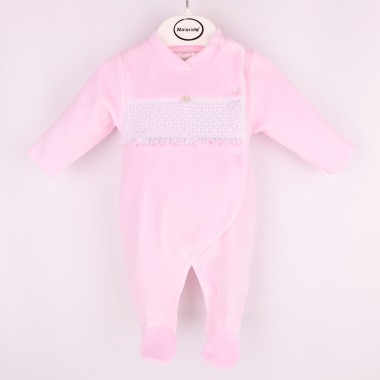 Babygrow Aberto de Lado VELUDO «Favos Duplos»