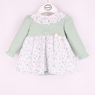 Vestido + Cueca Para Bebé «Árvores»