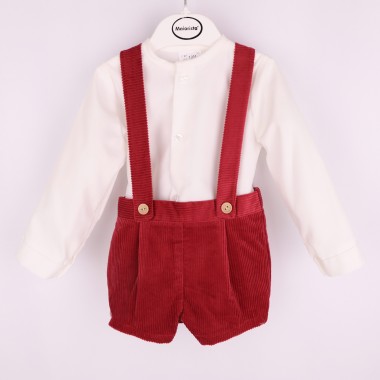Conjunto: Calção de Alças + Blusa «Bombazine»