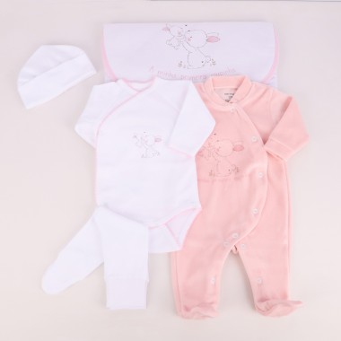 Conjunto 1ª Roupinha VELUDO «Coelhos»