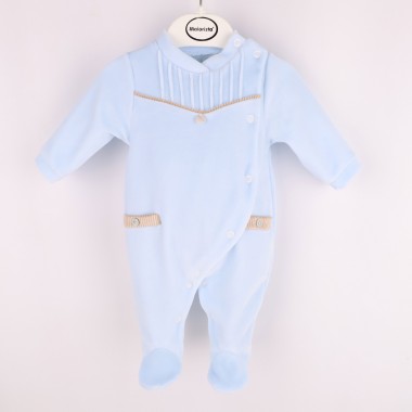 Babygrow Aberto de Lado VELUDO «Nervuras/Bombazine»