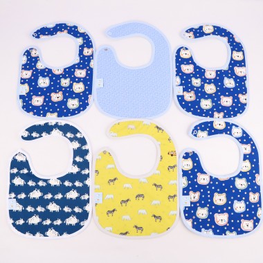Pack de 6 Babetes «Estampados Variados»